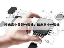 精忠高中录取分数线；精忠高中分数线