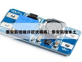 泰安新增确诊冠状病毒；泰安新增本土
