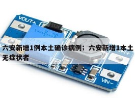 六安新增1例本土确诊病例；六安新增1本土无症状者
