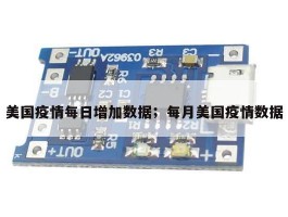 美国疫情每日增加数据；每月美国疫情数据