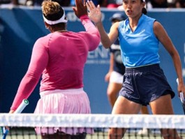 7月24日WTA500华盛顿站：张帅/汤森德击败大威廉姆斯闯入四强