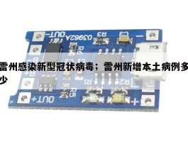 雷州感染新型冠状病毒；雷州新增本土病例多少