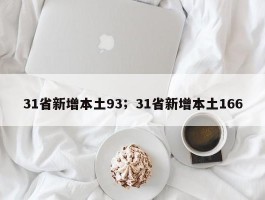 31省新增本土93；31省新增本土166
