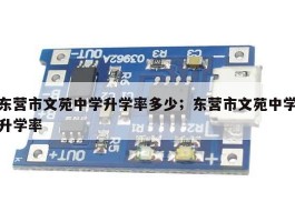 东营市文苑中学升学率多少；东营市文苑中学升学率