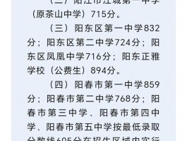 阳江高中奥数班分数线成关注焦点，关乎学生未来发展