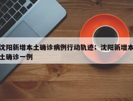 沈阳新增本土确诊病例行动轨迹；沈阳新增本土确诊一例