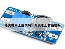 今天有本土疫情吗；今天本土有新增吗