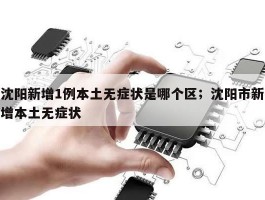 沈阳新增1例本土无症状是哪个区；沈阳市新增本土无症状
