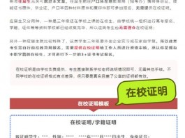 大学生在校证明至关重要！基本及学校信息填写要点解析