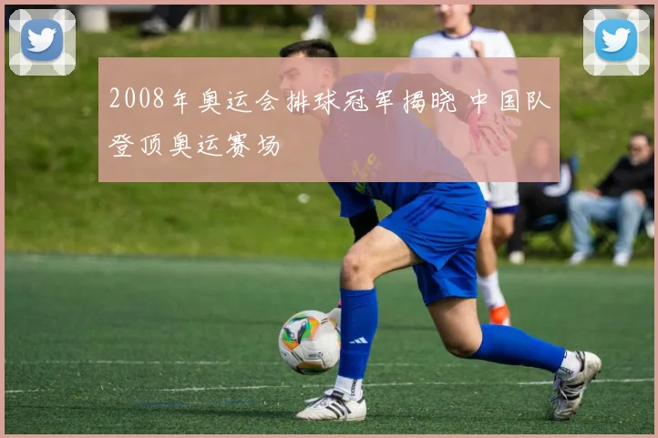 2008年奥运会排球冠军揭晓 中国队登顶奥运赛场